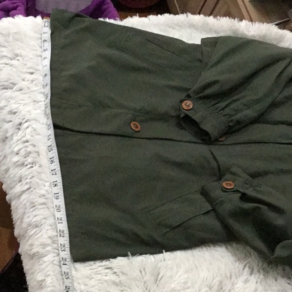 Jacqueline Ferrar Woman’s Vintage Medium green button down jacket not ho… - Picture 14 of 15